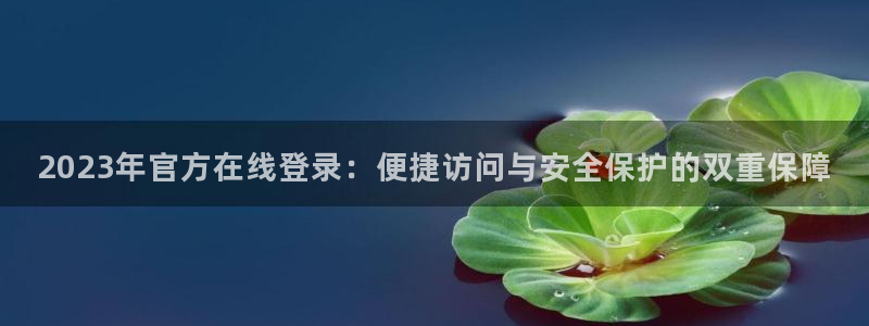 壹号电子娱乐app下载官网：2023年官方在线登录：便捷访问与安全保护的双重保障