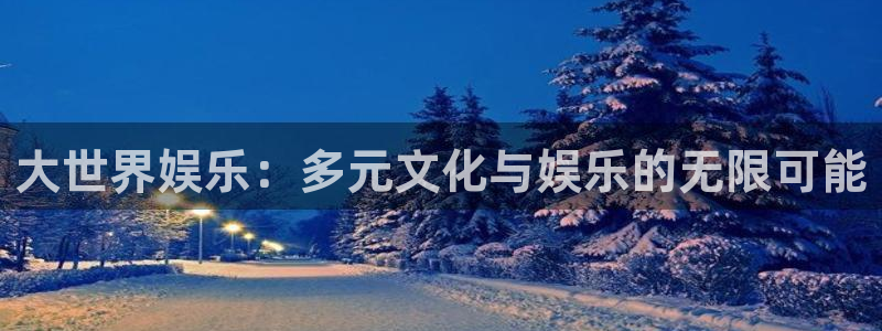 壹号大舞台：大世界娱乐：多元文化与娱乐的无限可能
