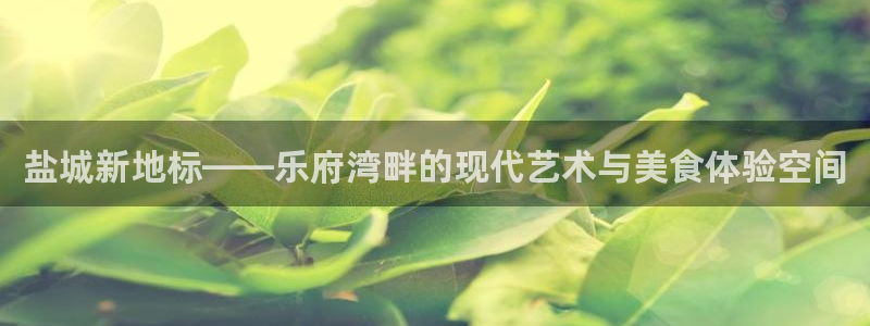 万事娱乐app：盐城新地标——乐府湾畔的现代艺术与美食体验空间